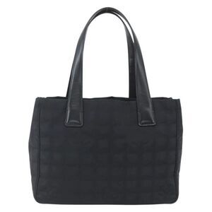 Chanel Travel Line Tote Nylon Black Nylon Tote Bag Bag